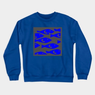 fish fiso blue Crewneck Sweatshirt